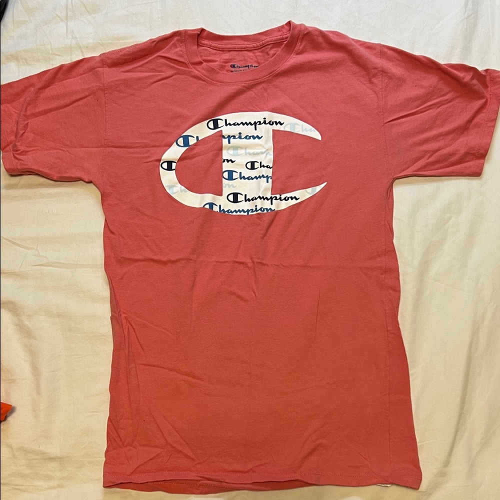 Champion Women’s Coral Tee with Logo